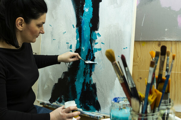 Jelena Antic in the Studio