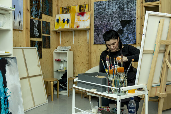 Jelena Antic in the Studio