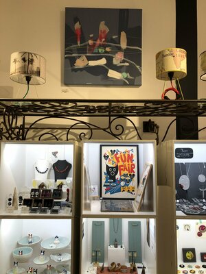 Anne Iris in the Studio: Expo Cubik décembre 2019. Tableau : "Bord d'eau 4".