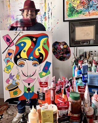 Philippe Seigle in the Studio: At work 👨‍🎨 Le bonheur de travailler dans mon atelier coloré