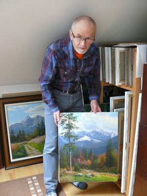 Emil Mlynárčik in the Studio