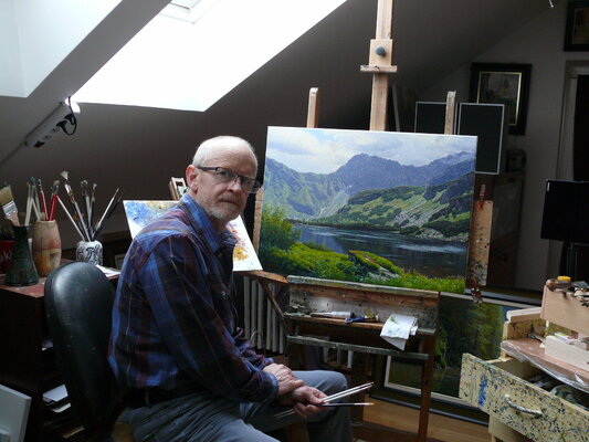 Emil Mlynárčik in the Studio