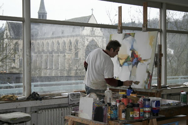 Plamen Bibeschkov in the Studio