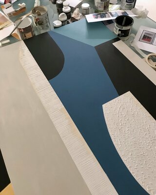 Sylvie Hamou in the Studio