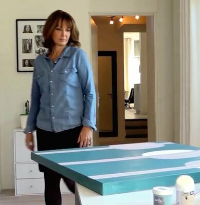 Sylvie Hamou in the Studio