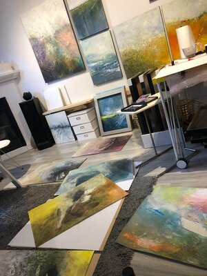 Daria Podemska in the Studio