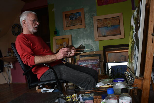 Adam Faglio in the Studio