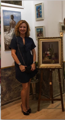 Anna Reznikova in the Studio