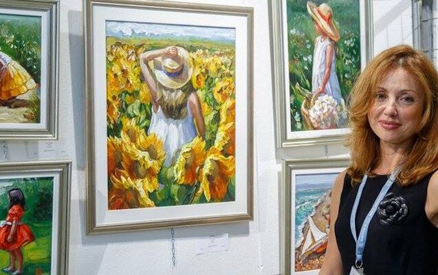 Anna Reznikova in the Studio