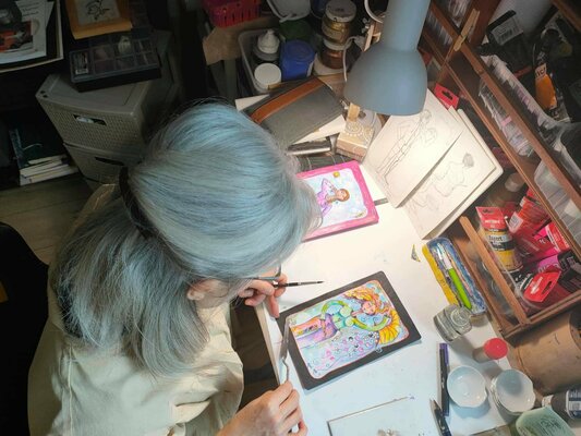 Mahé Ros in the Studio
