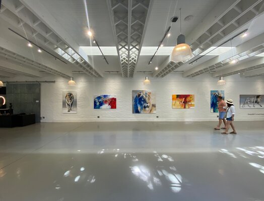 Everett Duarte in the Studio: Solo Exhibition "Encounter" at The Gallery at Grande Provence in Franschhoek / South Africa 2024