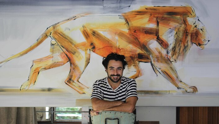 Everett Duarte in the Studio
