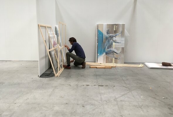 Everett Duarte in the Studio: Setting up an exhibition in Zurich/Switzerland