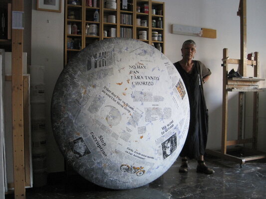 Tomasa Martín in the Studio
