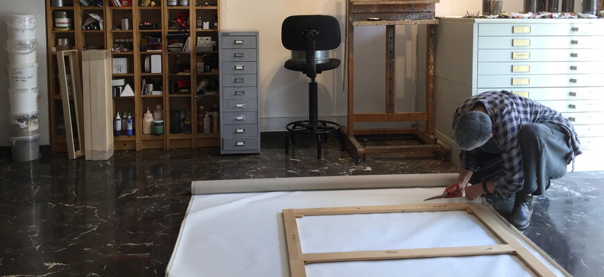 Tomasa Martín in the Studio