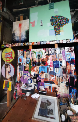 Shelton Walsmith in the Studio