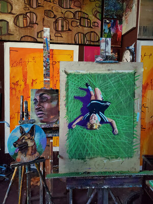 Shelton Walsmith in the Studio