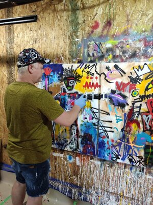 Tadas Zaicikas in the Studio