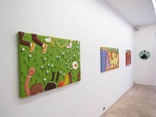 Hugo Castilho in the Studio: Solo exhibition "Deita a palha ao burro e come tu também!", Galeria Arte Periférica, CCB, Lisbon