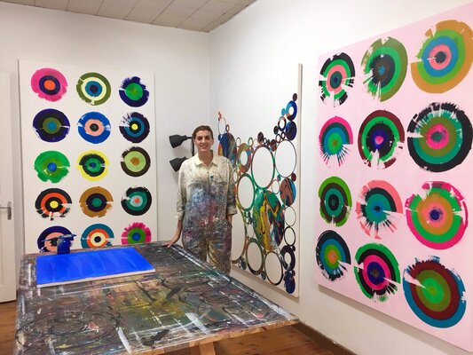 Eleni Pratsi in the Studio