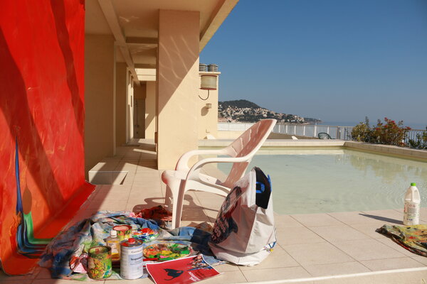 Arturo Prins in the Studio: My studio in Niza, Promenade des Anglois