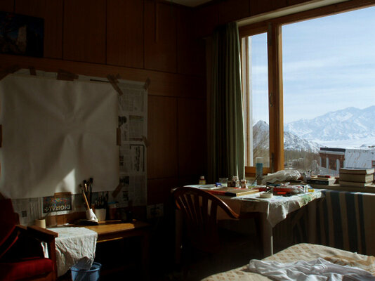 Arturo Prins in the Studio: Leh, Kashmir, Indian Himalaya