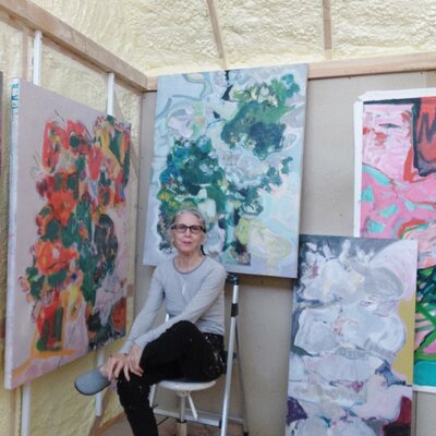 Cindy Bernier in the Studio