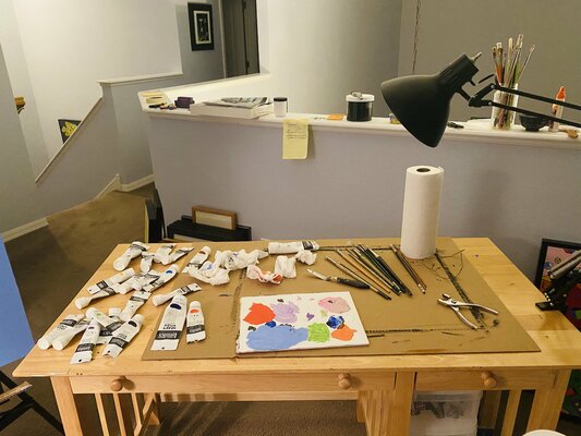 Sue Graef in the Studio