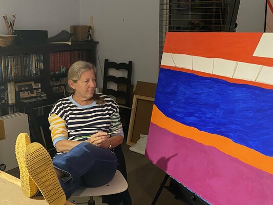 Sue Graef in the Studio