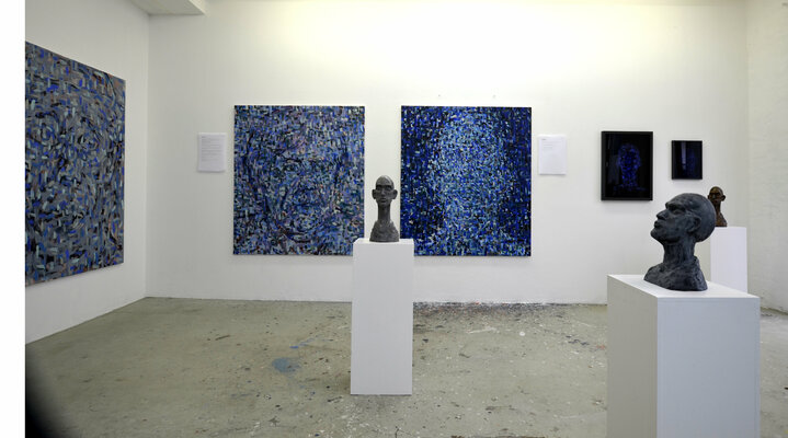Ilona Ottenbreit in the Studio: Open studios 2021 at Atelierhaus Mengerzeile in Berlin