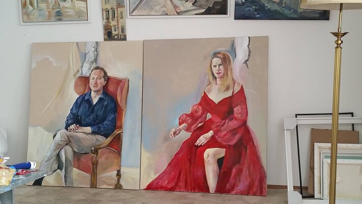 Nataliy Schenkmann in the Studio