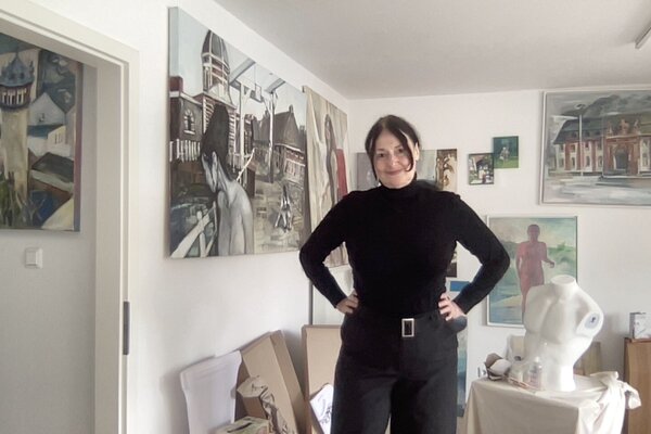 Nataliy Schenkmann in the Studio