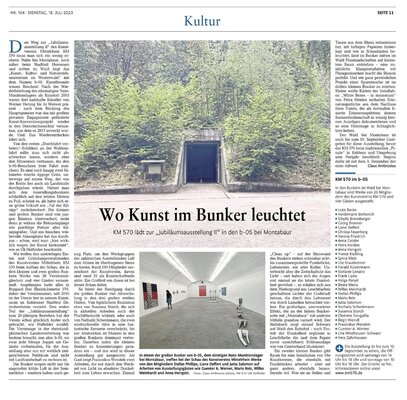 Nataliy Schenkmann in the Studio: KM 570 Jubiläumsausstellung KM 570 - Kunstverein Mittelrhein Die Vernissage findet am Sonntag, den 16.07. um 15 Uhr statt.