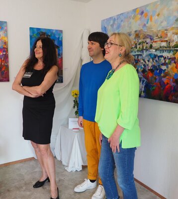 Nataliy Schenkmann in the Studio: Museumsnacht Koblenz 2023