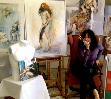Nataliy Schenkmann in the Studio
