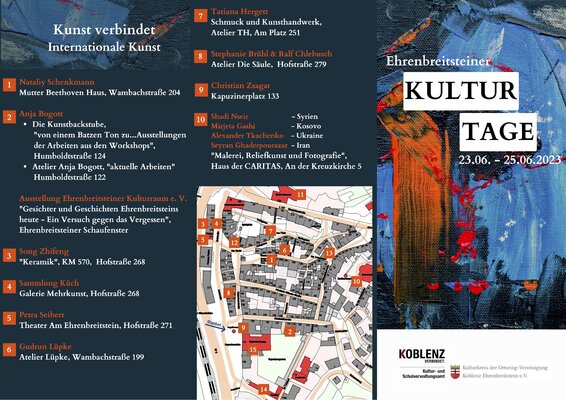 Nataliy Schenkmann in the Studio: Kulturtage Ehrenbreitstein  Koblenz 2023