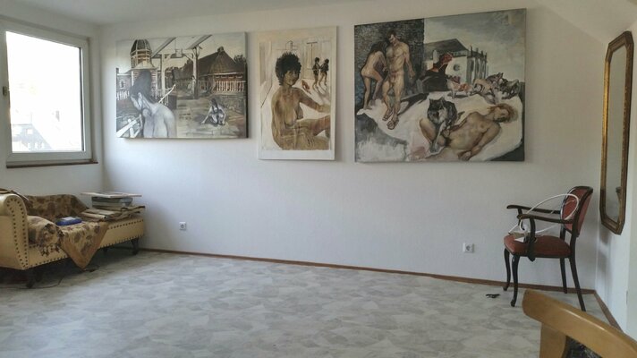 Nataliy Schenkmann in the Studio: Im Atelier.