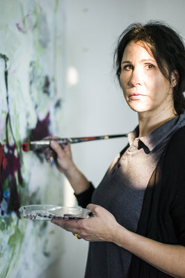 Katja Gramann in the Studio