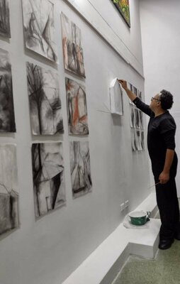 Alejandro Naranjo in the Studio