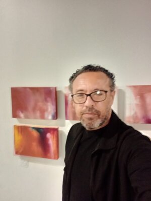 Alejandro Naranjo in the Studio: My last pieces from a series called: Past - Present - Future