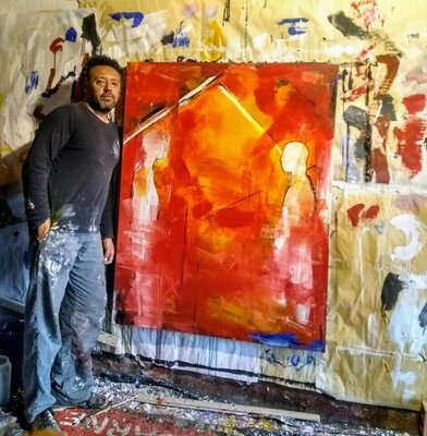 Alejandro Naranjo in the Studio