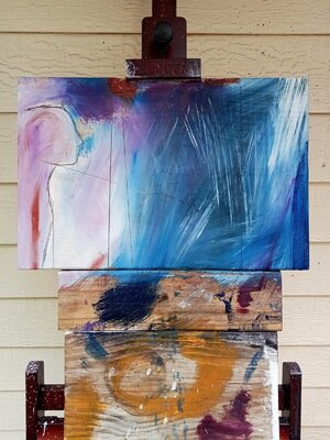 Alejandro Naranjo in the Studio: One of my last pieces from a series called: Past - Present - Future