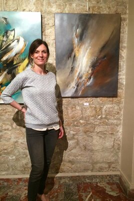 Florence Penet in the Studio: Salon de l'Académie Européenne des Arts - France 2016