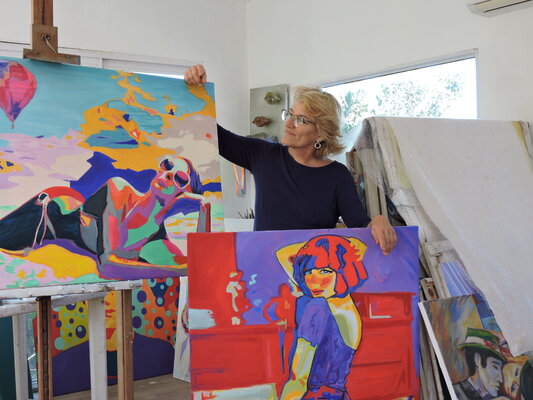 Raquel Sarángello in the Studio: Studio Raquel Sarángello.