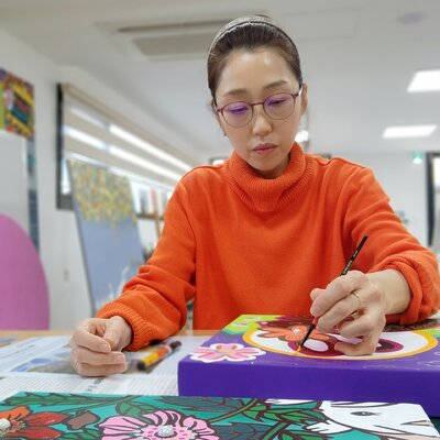 Mia Kim in the Studio