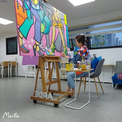 Mia Kim in the Studio