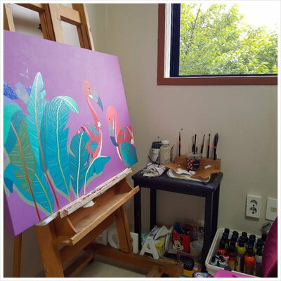 Mia Kim in the Studio
