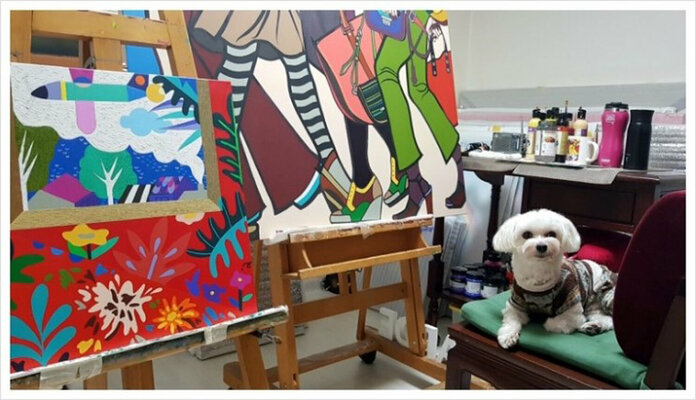 Mia Kim in the Studio