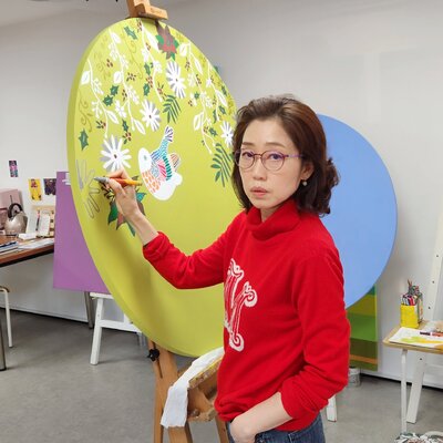 Mia Kim in the Studio
