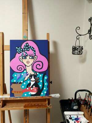 Mia Kim in the Studio